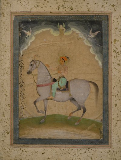 An Equestrian Portrait of Prince Dara Shikoh as a Young Man, 1640 by Chitarman